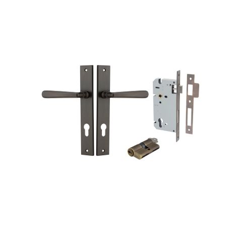 Iver Copenhagen Lever Rectangle Entrance Plate Furniture Kit (Key/Key)
