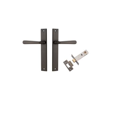 Iver Copenhagen Lever Rectangle Plate Furniture Passage Kit W/ Latch