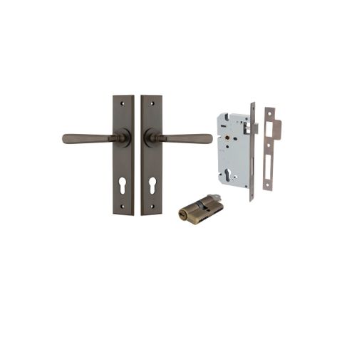 Iver Copenhagen Lever Chamfered Plate Furniture Entrance Kit (Key/Key)