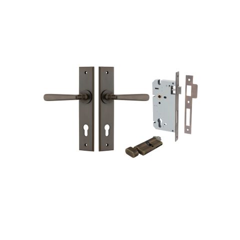 Iver Copenhagen Lever Chamfered Plate Furniture Entrance Kit (Key/Turn)