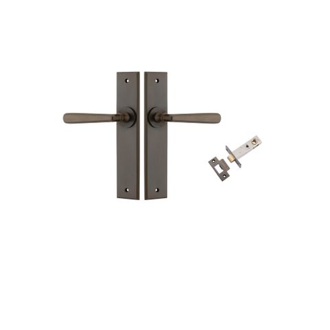 Iver Copenhagen Lever Chamfered Plate Furniture Passage Kit W/ Latch