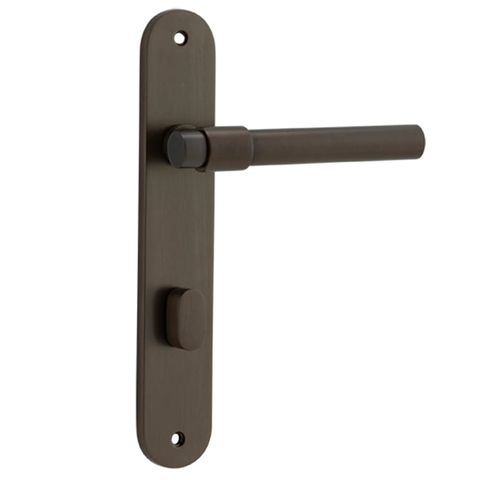 Iver Helsinki Lever Oval Plate Furniture Privacy Kit No Latch