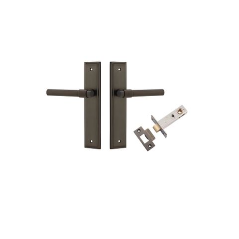 Iver Helsinki Lever Stepped Plate Furniture Passage Kit W/ Latch