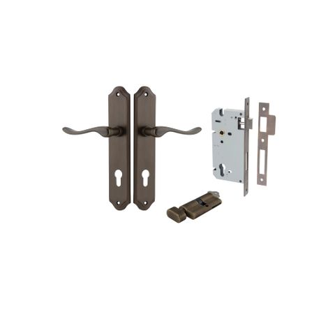 Dr TRA10922KENTR60KT Lvr Strlg Shdred Euro Pr Signt/Brass H250XW48XP64 Ent Kit