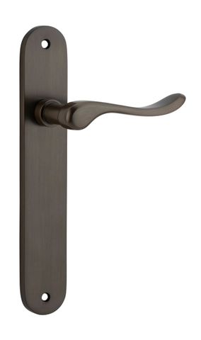Door TRA10924 Lever Stirling Oval Latch Pr Sb H240xw40xp64mm