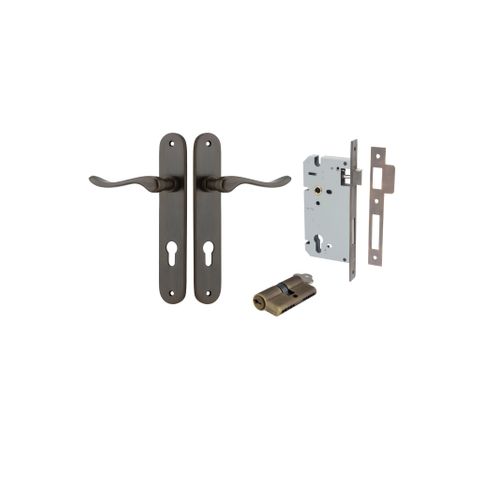 Dr TRA10924KENTR60KK Lvr Strlg Ovl Euro Pr Signtr Brass H240XW40XP64 Ent Kit