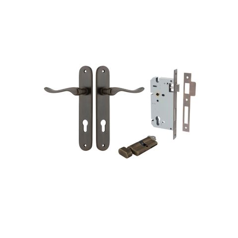 Dr TRA10924KENTR60KT Lvr Strlg Ovl Euro Pr Signtr Brass H240XW40XP64 Ent Kit