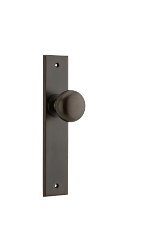 Iver Cambridge Knob Chamfered Plate Furniture Kit No Latch