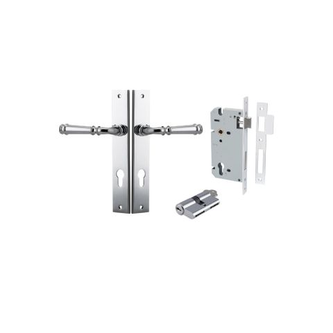 Dr TRA11706KENTR60KK Lvr Vrna Rectg Euro Polished Chrome H240XW38XP59 Entr Kit