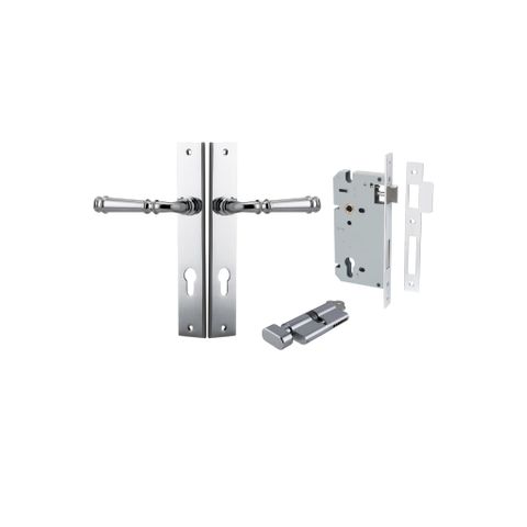 Dr TRA11706KENTR60KT Lvr Vrna Rectg Euro Polished Chrome H240XW38XP59 Entr Kit