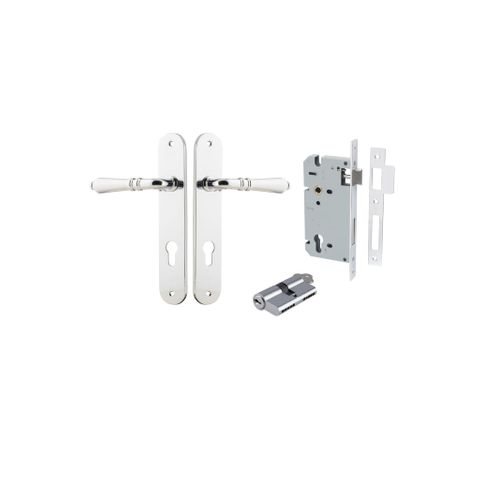 Dr TRA11724KENTR60KK Lvr Srlt Ovl Euro Polished Chrome H240XW40XP55 Entr Kit