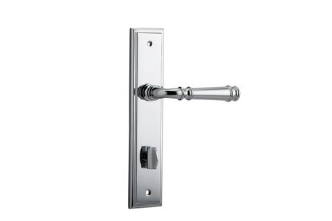 Door TRA11742P85 Lever Verona Stepped Privacy Pc Ctc85mm H240xw50xp59mm