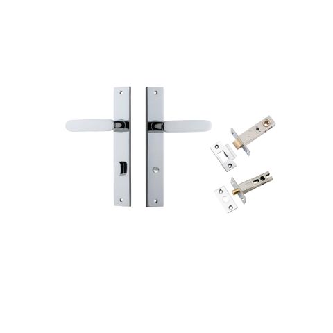 Door TRA11748KPRIV60 Lever Bronte Rectangular Privacy Polished Chrome CTC85