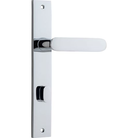 Door TRA11748P85 Lever Bronte Rectangular Privacy Polished Chrome CTC85