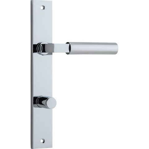 Door TRA11750P85 Lever Berlin Rectangular Privacy Polished Chrome CTC85