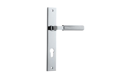 Door TRA11752E85 Lever Brunswick Rectangular Euro Polished Chrome CTC85