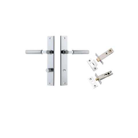 Door TRA11752KPRIV60 Lever Brunswick Rectangular Privacy Polished Chrome