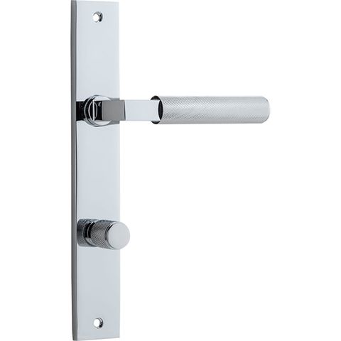 Door TRA11752P85 Lever Brunswick Rectangular Privacy Polished Chrome