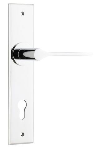 Door TRA11758E85 Lever Como Chamfered Euro Polished Chrome H240XW50XP61
