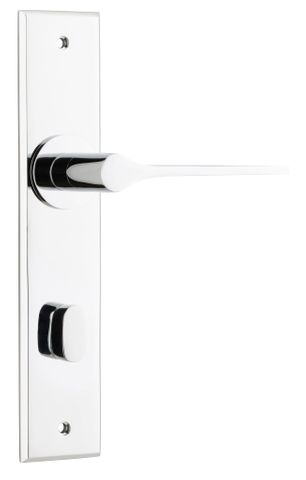 Iver TRA11758P85 Door Lever Como Chamfered Privacy Polished Chrome