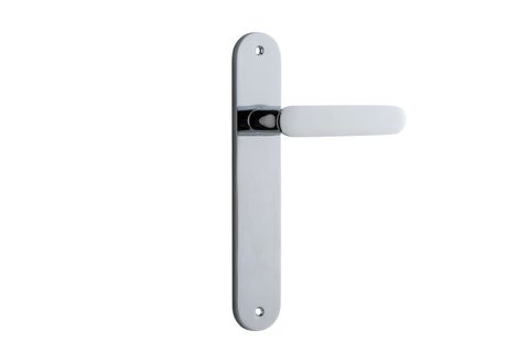 Door TRA11764 Lever Bronte Oval Latch Polished Chrome H237xw40xp56mm