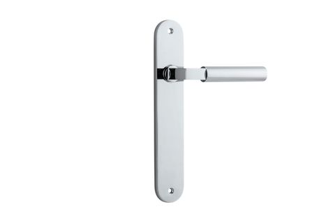 Door TRA11766 Lever Berlin Oval Latch Polished Chrome H237xw40xp57mm