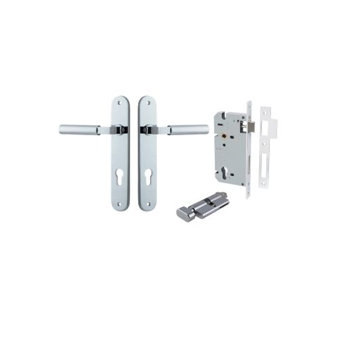 Door TRA11766KENTR60KT Lever Berlin Oval Euro Pair Polished Chrome Ctc85mm
