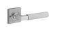 Iver TRA0425KIBPRIV60 Brunswick Door Lever Square Rose Inbuilt Privacy Kit Bc