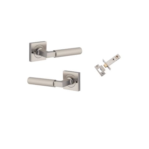 Iver TRA0429KIBPRIV60 Brunswick Door Lever Square Rose Inbuilt Privacy Kit SN
