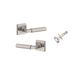 Iver TRA0429KIBPRIV60 Brunswick Door Lever Square Rose Inbuilt Privacy Kit SN