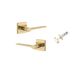Iver TRA0430KIBPRIV60 Como Door Lever Square Rose Inbuilt Privacy Kit PB