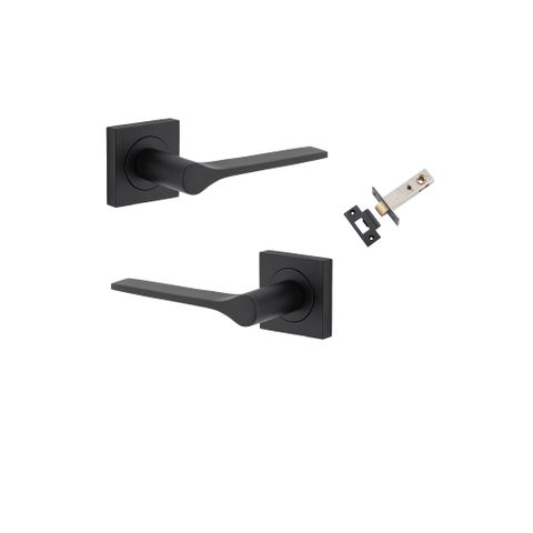 Iver TRA0433KPASS60 Como Door Lever Square Rose Passage Kit MB