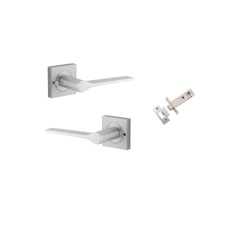 Iver TRA0435KIBPRIV60 Como Door Lever Square Rose Inbuilt Privacy Kit Bc