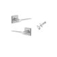 Iver TRA0435KIBPRIV60 Como Door Lever Square Rose Inbuilt Privacy Kit Bc