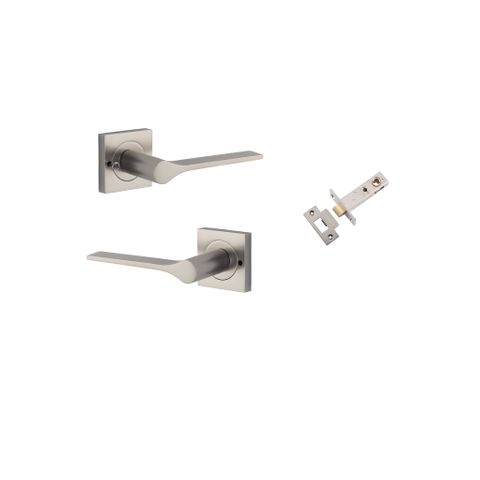 Iver TRA0439KIBPRIV60 Como Door Lever Square Rose Inbuilt Privacy Kit SN
