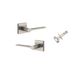Iver TRA0439KIBPRIV60 Como Door Lever Square Rose Inbuilt Privacy Kit SN