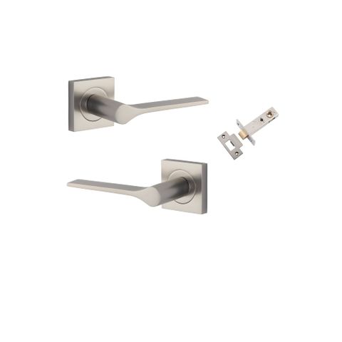 Iver TRA0439KPASS60 Como Door Lever Square Rose Passage Kit SN