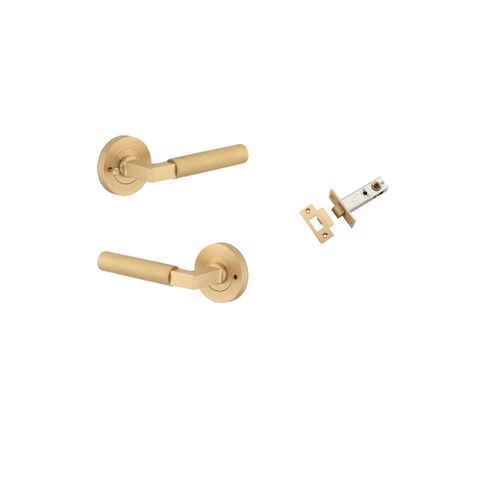 Iver TRA0453KIBPRIV60 Berlin Door Lever Round Rose Inbuilt Privacy Kit Bb