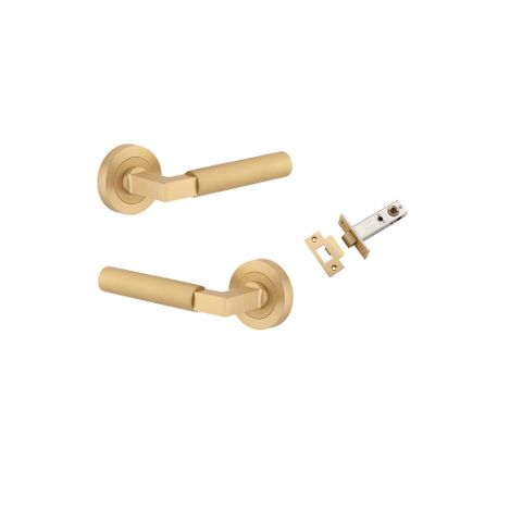 Iver TRA0453KPASS60 Berlin Door Lever Round Rose Passage Kit Bb