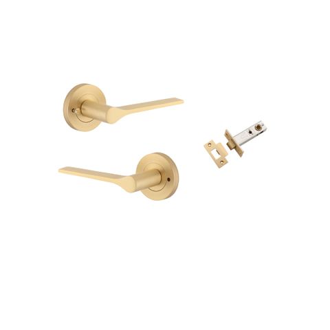 Iver TRA0455KIBPRIV60 Como Door Lever Round Rose Inbuilt Privacy Kit Bb