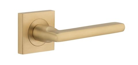 Iver TRA0458 0458 Baltimore Door Lever Square Rose Pair Bb