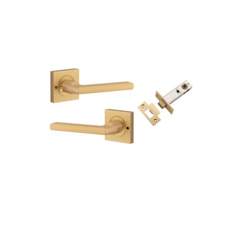 Iver TRA0458KIBPRIV60 Baltimore Door Lever Square Rose Inbuilt Privacy Kit Bb