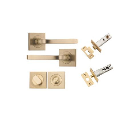 Iver TRA0462KPRIV60 Annecy Door Lever Square Rose Privacy Kit Bb