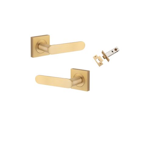 Iver TRA0463KPASS60 Bronte Door Lever Square Rose Passage Kit Bb