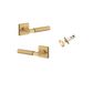 Iver TRA0464KIBPRIV60 Berlin Door Lever Square Rose Inbuilt Privacy Kit Bb