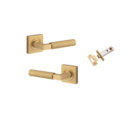 Iver TRA0464KPASS60 Berlin Door Lever Square Rose Passage Kit Bb