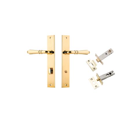 Iver Sarlat Lever Rectangle Plate Furniture Privacy Kit W/ Latch