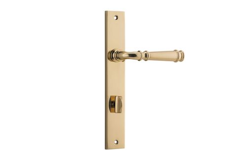 Door TRA10206P85 Lever Verona Rectangular Priv PB Ctc85mm H240xw38xp59mm