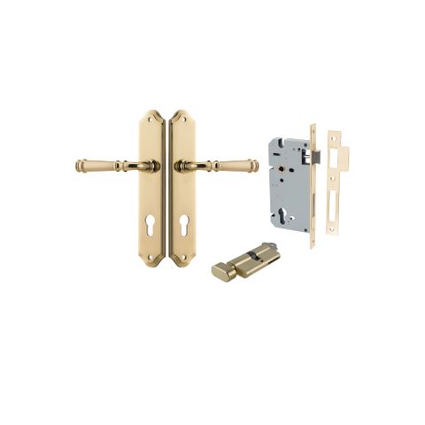Iver Verona Lever Shouldered Plate Furniture Entrance Kit (Key/Turn)