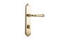 Door TRA10218P85 Lever Verona Shouldered Priv PB Ctc85mm H240xw50xp59mm